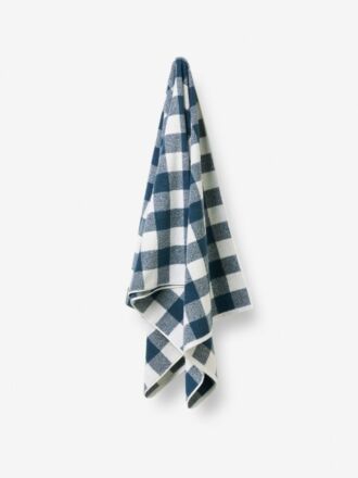 Flinders Check Navy Towel Collection